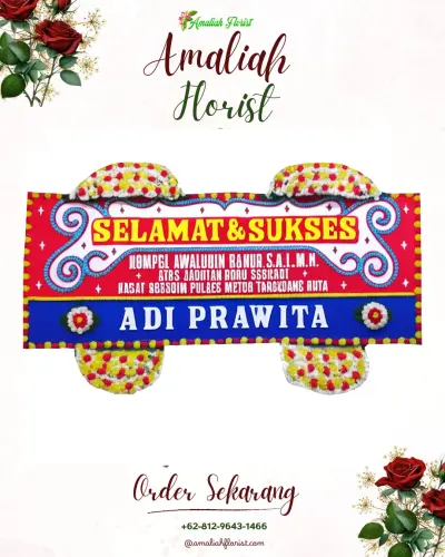 Karangan Bunga Ucapan Selamat di Akcaya