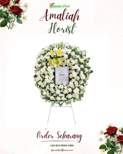 Krans Bunga Duka Cita di Akcaya